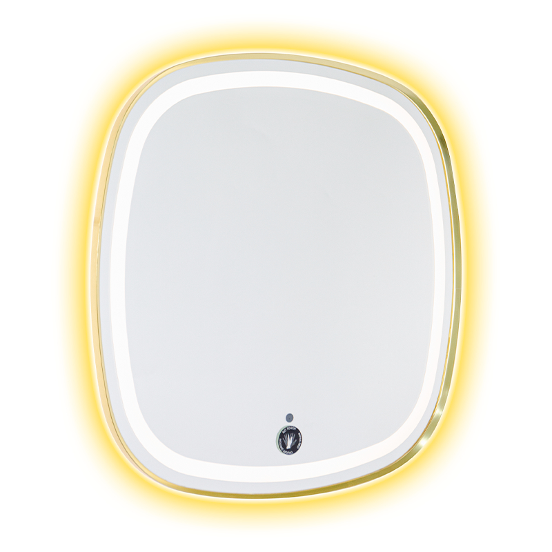 กรอบอลูมิเนียม LED Smart Dimming Defogging Backlit กระจกห้องน้ำ กรอบอลูมิเนียม LED Smart Dimming Defogging Backlit กระจกห้องน้ำ